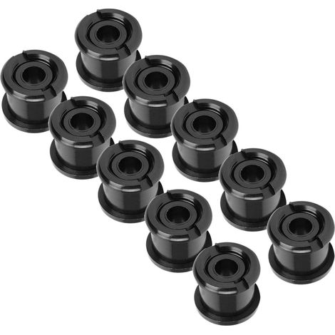 Lot de 10 vis de plateau pour vélo de route/VTT, noir (1/5)