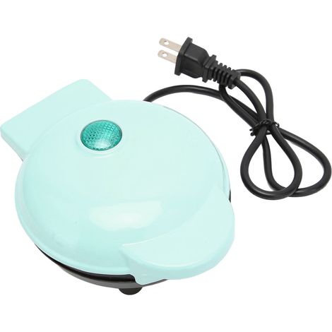 Gaufrier rond antiadhésif électrique portable, prise US 100-120 V bleu (1/5)