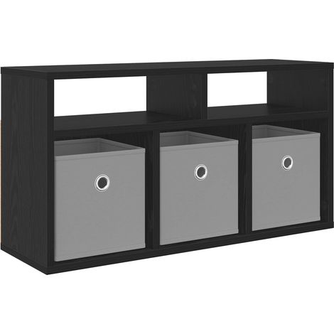 Maison Exclusive - Lowboard con cassetto Rovere Nero 72 x 22,5 x 38 cm