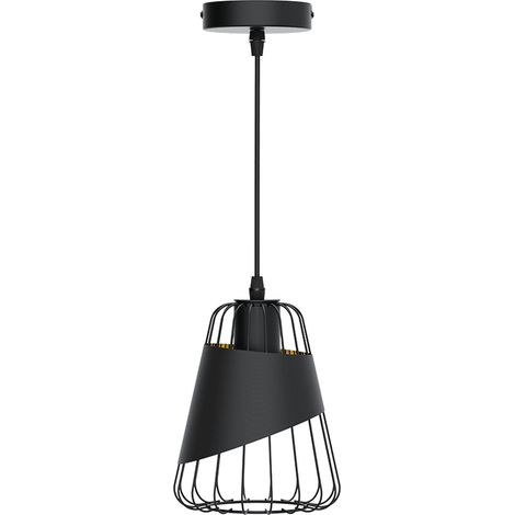 LAMPADARIO A SOFFITTO SOSPENSIONE PLAFONIERA E27 FERRO VINTAGE MODERNO 2 (1/5)