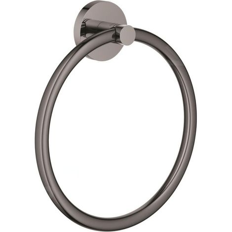 Grohe Essentials anneau porte-serviette, hard graphite brossé (40365AL1) - Grohe Essentials anneau porte-serviette, hard graphite brossé (40365AL1) (1/3)
