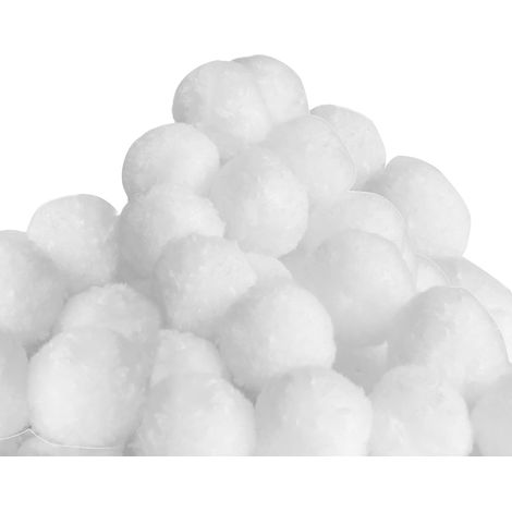 Boules filtrantes pour piscine 1400 g, alternative au sable filtrant lavable et recyclable, compatible filtre à sable pour piscine et aquarium (1/4)