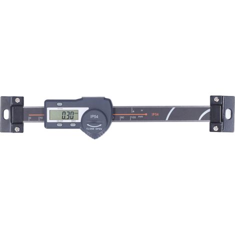 Pied à coulisse numérique IP54 avec écran LCD, règle linéaire digitale étanche, fonction remise à zéro et maintien des données, 0‑100mm / 0‑3.9in (1/5)