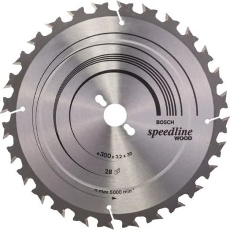 Bosch Speedline Wood Lama per sega da banco 300x30 mm per legno