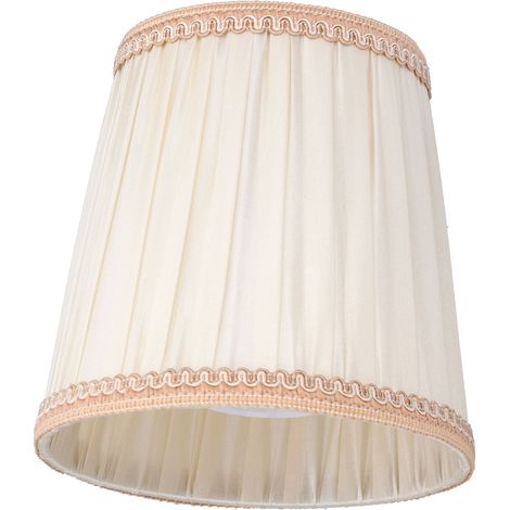 Abat-jour en tissu orange froissé, forme irrégulière 5.5x5.5x3.9 pouces, modèle à clipser pour bougie, lampe de table, lustre en cristal, douille E14, style moderne simple. (1/5)