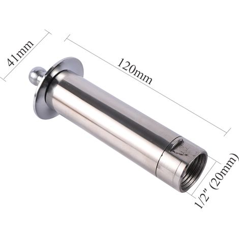 (Acier inoxydable) Buse d'arrosage en forme de champignon pour fontaine, bassin, étang ou jardin, filetage femelle 1/2" et mâle 3/4". (1/5)