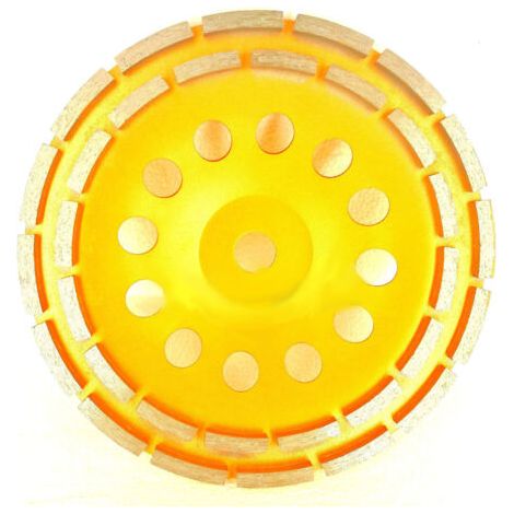 Disque diamant 230mm Alésage 22,23mm Double rangée pour ponçage béton, pierre, granit Performance durable pour professionnels (1/5)