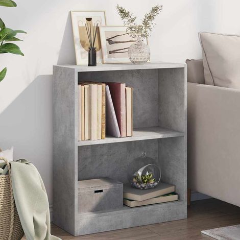 vidaXL Estantería madera de ingeniería gris hormigón 60x24x76 cm (1/5)