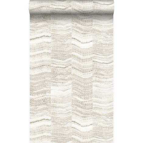 papier peint rayures en morceaux de marbre stratifié beige  - Origin Wallcoverings (1/5)