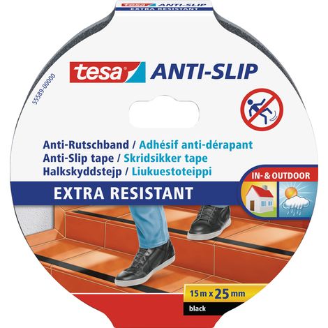 Tesa Ruban Antidérapant 15m X 25mm Noir (1/4)