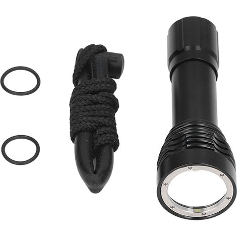 Lampe de plongée professionnelle 100m étanche IPX8, torche subaquatique haute puissance L2 pour exploration sous-marine (1/5)