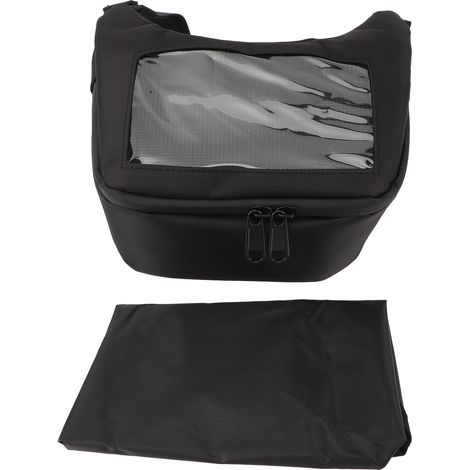Sac de guidon de moto, fonctionnement avec écran tactile, étanche, noir, remplacement universel pour Vespa GTS LX LXV Sprint. (1/5)