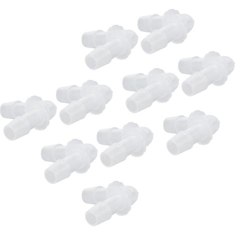 10 Pièces Coude à 90° en Plastique pour Tuyaux, Raccord en L Conique, Diamètre 9.5mm, Jonction Robuste (1/5)