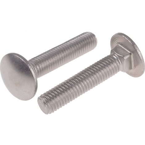 Boulon Acier Inoxydable, Brut, M10 x 50mm ( Prix pour Sachet de 25 )
