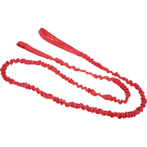Corde de remorquage élastique pour vélo enfant, amorti des chocs, bungee coloré, parents-enfant, sports extérieurs rouge (1/5)