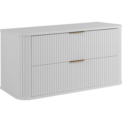Meuble sous vasque à suspendre GLAMOUR BLANC 100 cm (1/5)