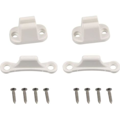 Panneau De Porte Extérieure - Pvc Blanc 10 Mm - Pour Camping-cars Et Remorques De Loisirs - 4 Parties