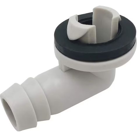 Raccord de tuyau d'évacuation avec joint torique en caoutchouc pour climatiseurs, en plastique, 15 mm (0,6 po), 46 mm