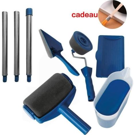 9pcs Sans couture Rouleau Peinture avec Reservoir Kit d'outils pour peinture RENOVATOR PAINT RUNNER PRO avec une petite brosse (1/4)