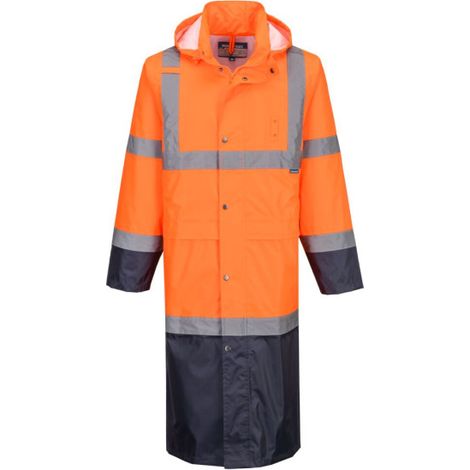 Impermeable de contraste de alta visibilidad de 122 cm H446 4XL Amarillo/Negro (1/4)