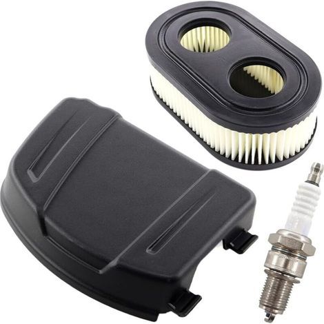 Luftfilterdeckel 594106, Luftfilter für Rasenmäher, Zündkerze F6TC, kompatibel mit kleinen vertikalen Briggs & Stratton Modellen 625E, 625EXi, 650EXi, 675EXi