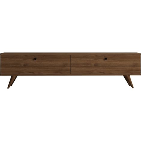 Mobile TV in legno "Paris" - 160 x 25 x 40 cm - Noce / Cachemire (1/5)