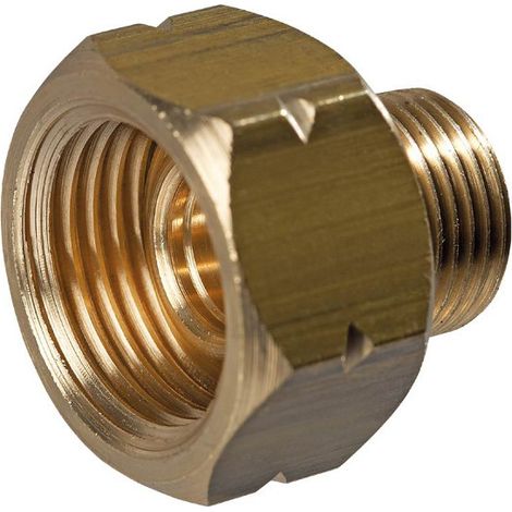 Adapter für Propangasflaschen kurz links 3/8" auf 21,8 links (1/2)