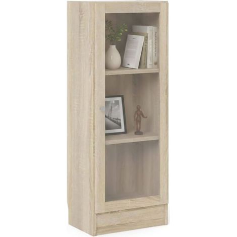 Dmora - Libreria Goring, Scaffale da ufficio, Mobile portalibri, Biblioteca, 41x28 h107 cm, Quercia