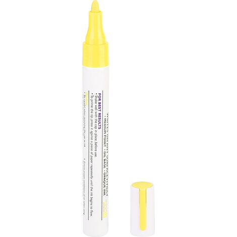 stylo marqueur étanche professionnel pour peinture de pneus de voiture (jaune) (1/5)