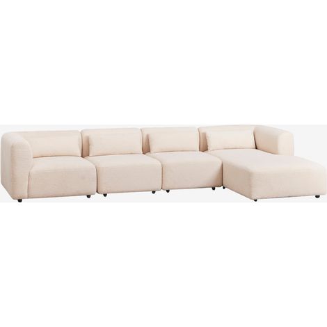 Divano modulare Fogler con chaise longue destra in 4 pezzi SKLUM            