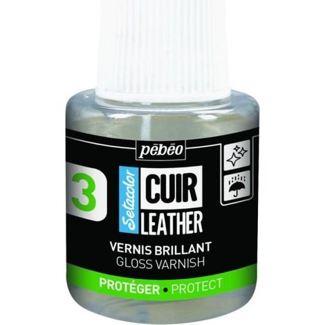 Vernis de finition - Pébéo - Setacolor - 110 ml - Brillant - Protection cuir et simili cuir (1/3)