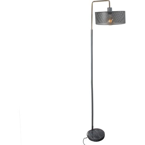 Lampadaire ajouré avec socle en marbre YVAN (1/3)