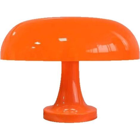 Lámpara de mesa con forma de luna - Luz nocturna para dormitorio - Recargable - Naranja (1/5)