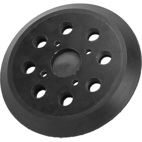 Disque de polissage électrique à 8 trous avec support abrasif en caoutchouc, compatible avec les disques de polissage de 5 pouces et le papier de verre. (1/5)