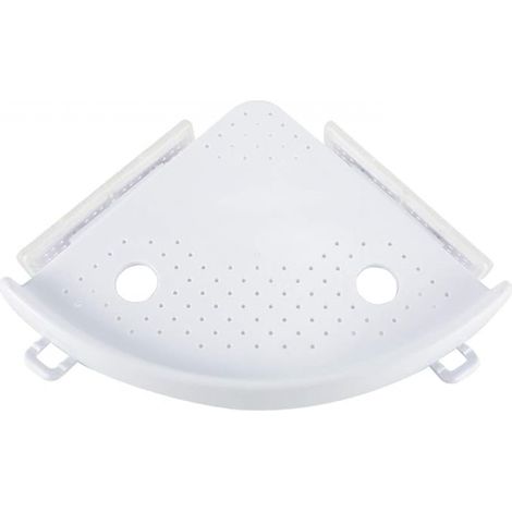 Étagère d'angle de salle de bain, support de douche à ventouse, rangement de baignoire, coin mural, shampoing, douche, cuisine, support de rangement (1/5)