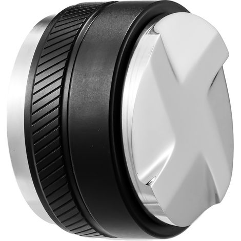 Mophorn Distributeur de café 53 mm, distributeur d'espresso réglable 2 en 1 avec base en forme d'éventail. Fabriqué en acier inoxydable 304, il présente une structure facile à démonter. (1/5)
