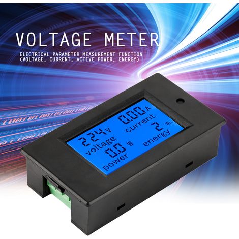 PEACEFAIR PZEM-061 Compteur d'énergie LCD (tension, courant, puissance, énergie) 100 A AC 80-260 V + CT (1/5)