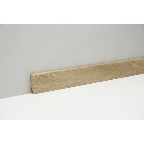 Classen Clip-Fußleiste 240 cm 58 x 19 mm Eiche Natur Leisten (1/2)