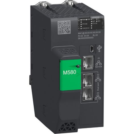 Modicon M580 processeur 2048 E/S TOR 512 E/S ANA 3 ports Ethernet std SCHNEIDER BMEP582020