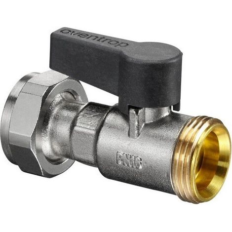 VALVOLA A SFERA. DN20, GUARNIZIONE PIANA, 3/4 M x 3/4 DADO