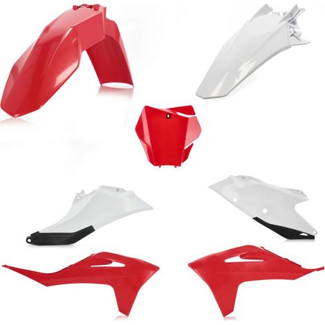 Kit Plastique Cycra 5 Elements GAS GAS MC 21 ROUGE / BLANC