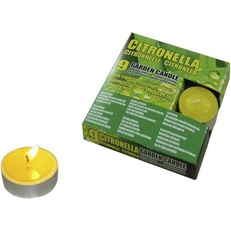 Bougies chauffe-plat à la citronnelle 9 pièces