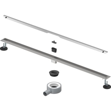 SIRHONA Canaleta Ducha de Acero Inoxidable Rejillas de Desaguee para Ducha Sifón de 360 Grados Longitud 100 cm (1/5)