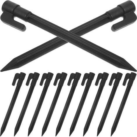 Piquets de tente robustes (lot de 30) pour les amateurs de camping en plein air - Outils de fixation à base unique (1/5)