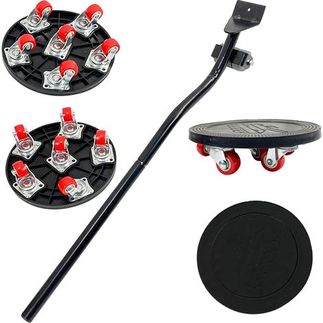 Ensemble de déménagement de meubles pour objets lourds, élévateur de meubles + 4 roulettes pivotantes, chariot coulissant, capacité de charge de 1250 kg, 6 roulettes (1/5)