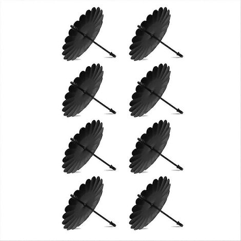 Set mit 8 kranzförmigen Kerzenhaltern, 7,5 cm, aus Metall für den Adventskalender (1/5)