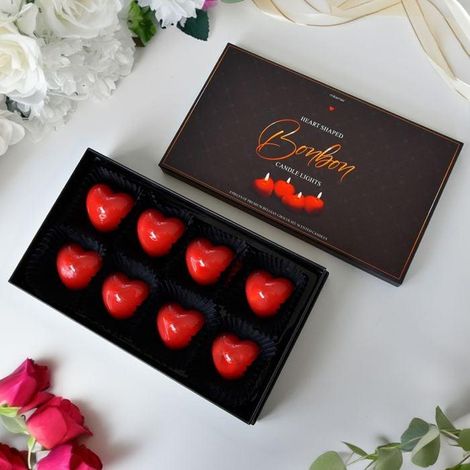 Northix MIKAMAX velas transparentes decorativas en forma de corazón