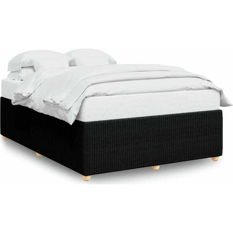 Maison Exclusive - Giroletto senza Materasso Nero 140x190 cm in Tessuto (1/5)