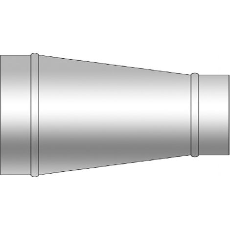 Reduccion concentrica chapa galvanizada D200/d150 D200/d150