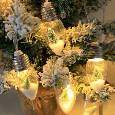 Guirlande Lumineuse De Noël - 10 Led - 1,5 M - Alimentation Sur Piles Aa - Pour Décoration Intérieure Et Extérieure (1/5)
